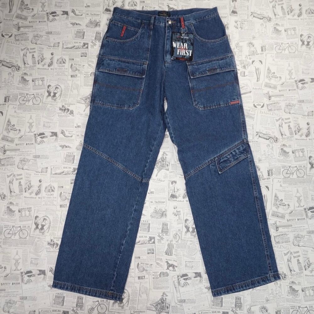 36x34 - Vintage / Y2K wear first baggy cargo carpenter denim